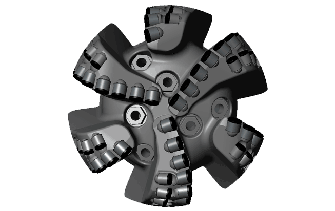 PDC Bit Top View